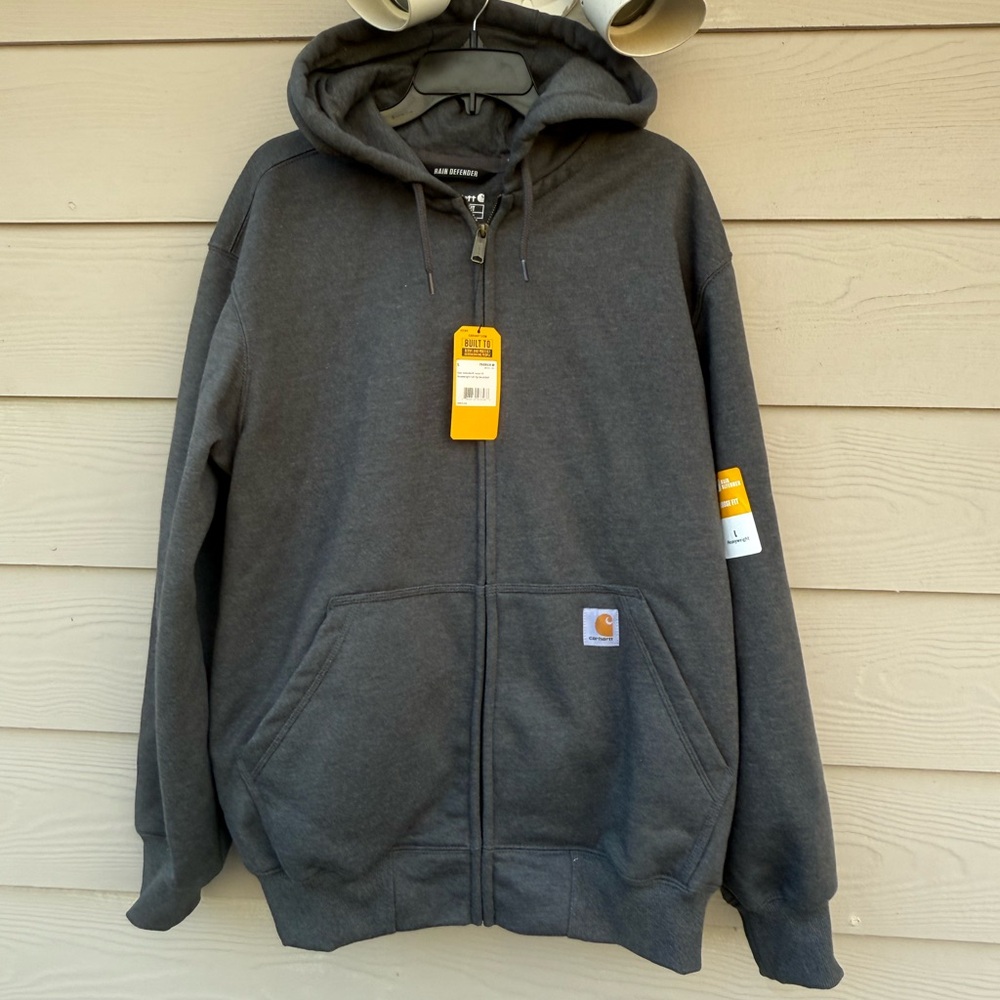 Carhartt Rain Defender Paxton Custom Zip Hoodies - Picture 4 of 13